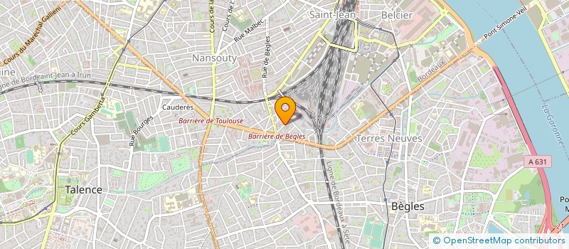 localisation de l'entreprise SGP à BORDEAUX