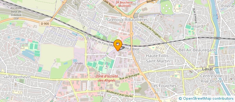 localisation de l'entreprise SGP  LAVAL