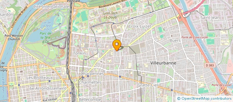 localisation de l'entreprise SGP  VILLEURBANNE