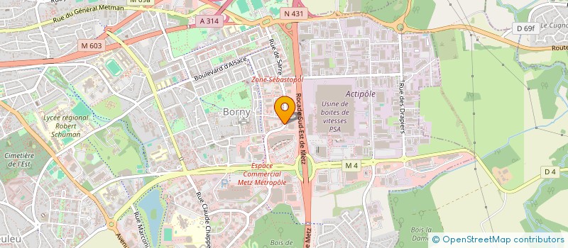 localisation de l'entreprise SGP ACCUEIL  METZ