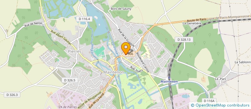 localisation de l'entreprise SGP FRANCE à MAINTENON
