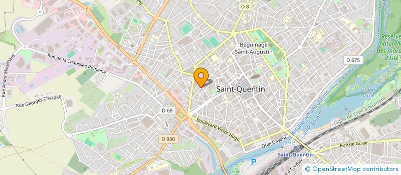 localisation de l'entreprise SGP - SOLUTION GESTION PRODUCTION à SAINT-QUENTIN