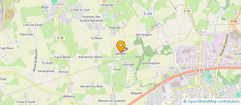 localisation de l'entreprise SGPF  BODILIS