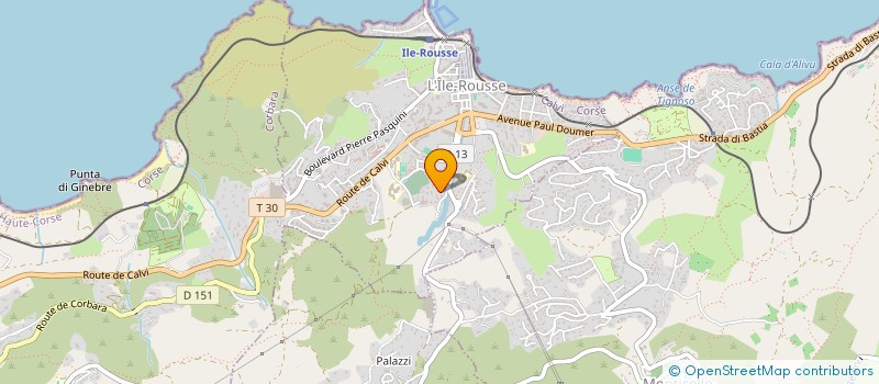 localisation de l'entreprise SGPM à L'ILE ROUSSE