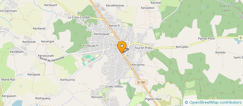 localisation de l'entreprise SGPR  ERDEVEN