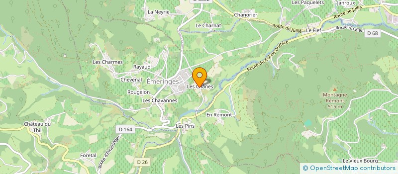 localisation de l'entreprise SGPRO71  EMERINGES