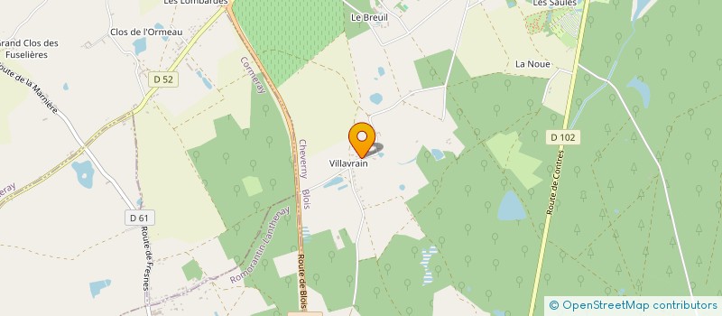 localisation de l'entreprise SGR 808  CHEVERNY