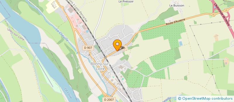 localisation de l'entreprise SGR à BONNY-SUR-LOIRE