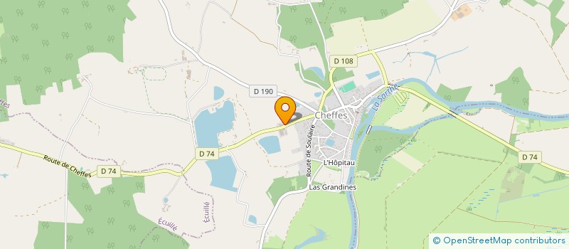 localisation de l'entreprise SGR AUTO 49  CHEFFES