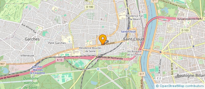 localisation de l'entreprise SGR FUITES à SAINT-CLOUD