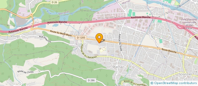 localisation de l'entreprise SGS  MARNAZ