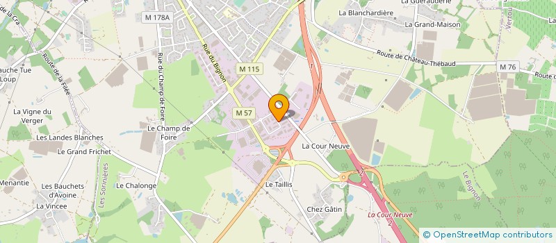 localisation de l'entreprise SGS AERONAUTICS à LES SORINIERES
