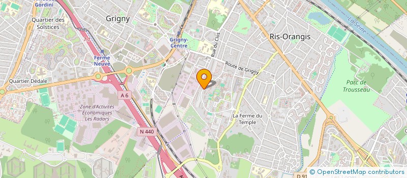 localisation de l'entreprise SGS CONSTRUCTION à RIS-ORANGIS