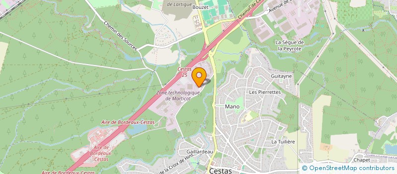 localisation de l'entreprise SGS SERCOVAM à CESTAS