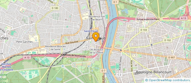 localisation de l'entreprise SGSC à SAINT-CLOUD