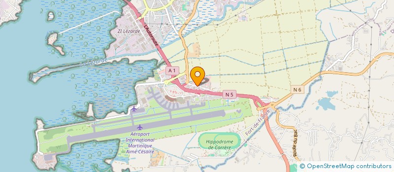 localisation de l'entreprise SGSRM SOC GER SUCRE REUNI MART à LE LAMENTIN