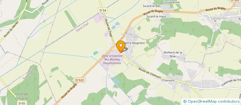 localisation de l'entreprise SGST à SAINT-CHEF