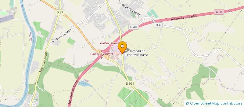 localisation de l'entreprise SGTP LACLAU à BRENS