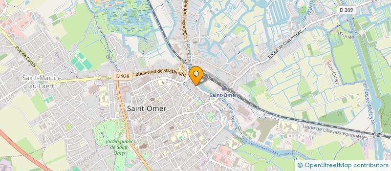 localisation de l'entreprise SGTT  SAINT-OMER