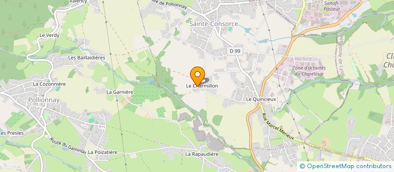 localisation de l'entreprise SGVE  SAINTE-CONSORCE