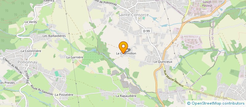 localisation de l'entreprise SGVE TRANSPORTS  SAINTE-CONSORCE