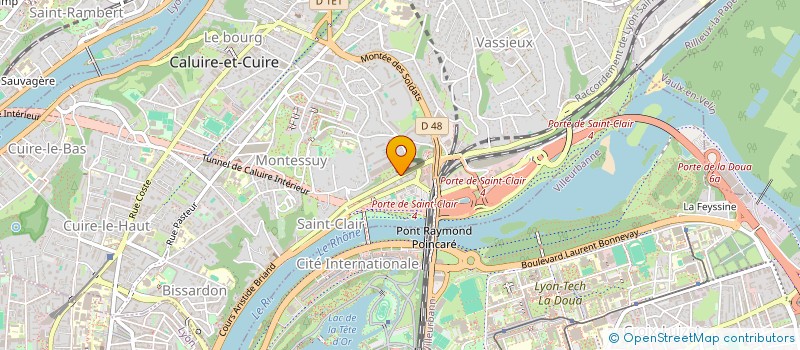 localisation de l'entreprise SGWH PEINTURE à CALUIRE-ET-CUIRE