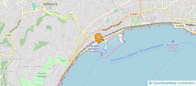 localisation de l'entreprise SH  VALLAURIS