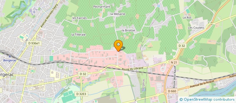 localisation de l'entreprise SH 64 à BERGERAC