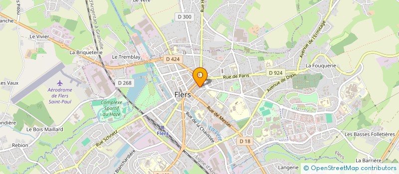 localisation de l'entreprise SH  FLERS