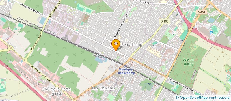 localisation de l'entreprise SH  BEAUCHAMP