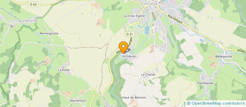 localisation de l'entreprise SH  CORCIEUX