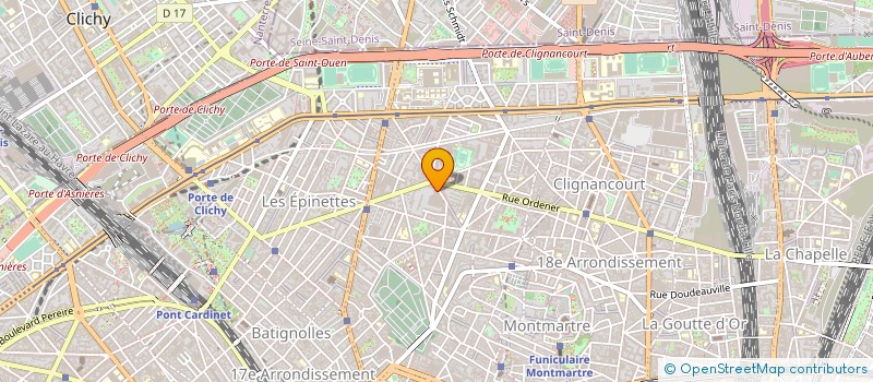 localisation de l'entreprise SH ACE à PARIS