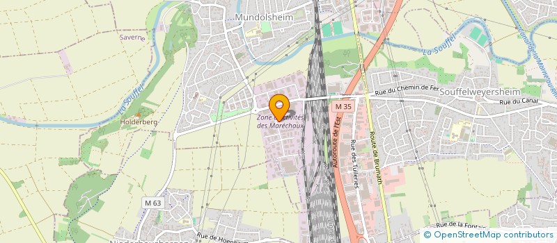 localisation de l'entreprise SH-ARM AUTOS à MUNDOLSHEIM