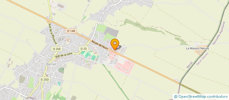 localisation de l'entreprise SH AUTO CONTROLE  BENET