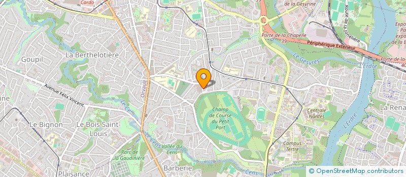 localisation de l'entreprise SH BAT  NANTES