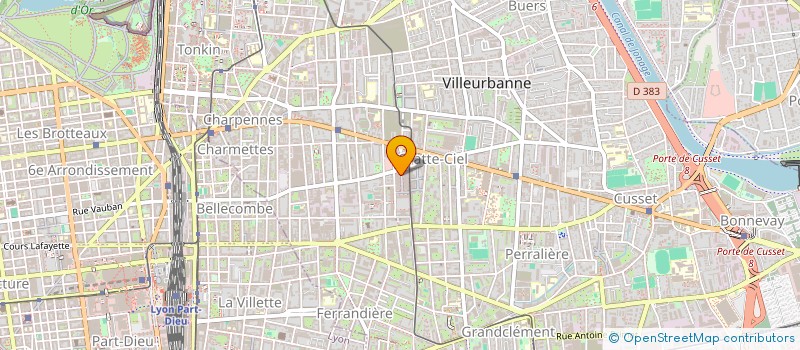 localisation de l'entreprise SH BATIMENT  VILLEURBANNE