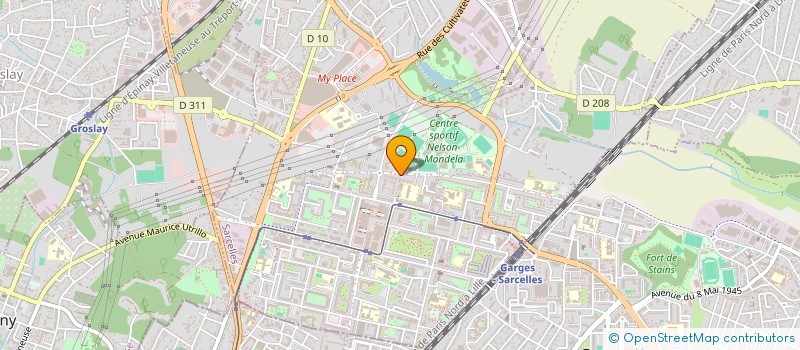 localisation de l'entreprise SH BATISERVICES  GARGES-LES-GONESSE