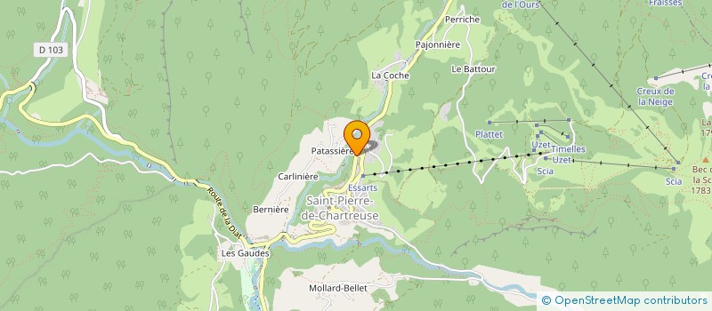 localisation de l'entreprise SH BEAUREGARD  SAINT-PIERRE-DE-CHARTREUSE