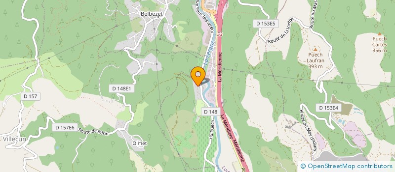 localisation de l'entreprise SH CAMPING LES VALS à LODEVE