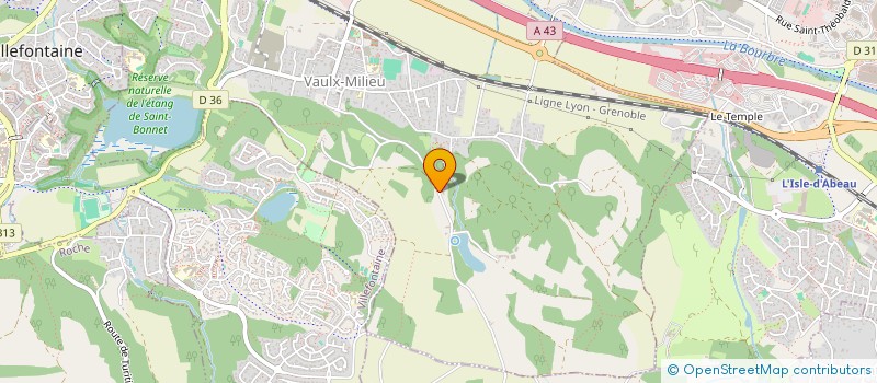 localisation de l'entreprise SH & CO  VAULX-MILIEU