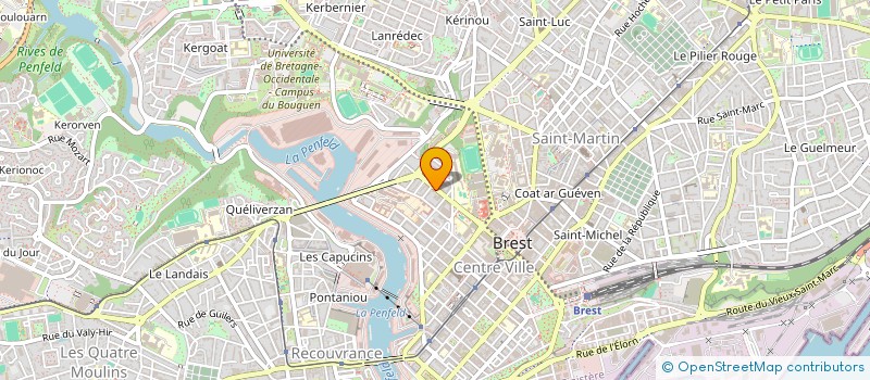 localisation de l'entreprise SH-COMMERCE à BREST