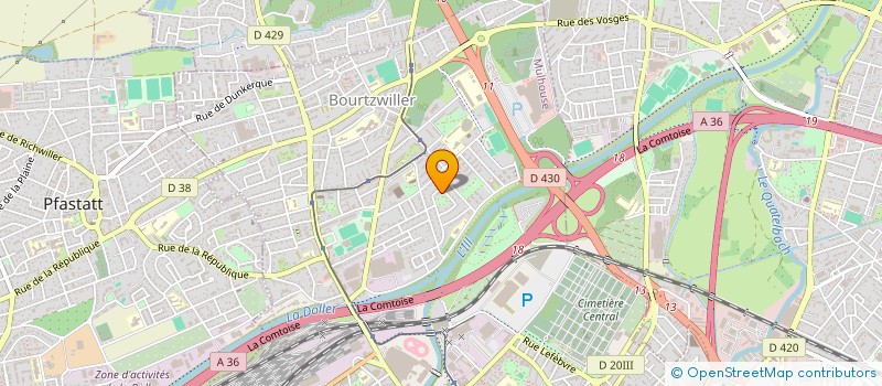 localisation de l'entreprise SH CONCEPT  MULHOUSE