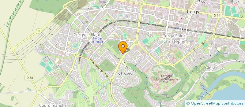 localisation de l'entreprise SH CONSULTING  CERGY