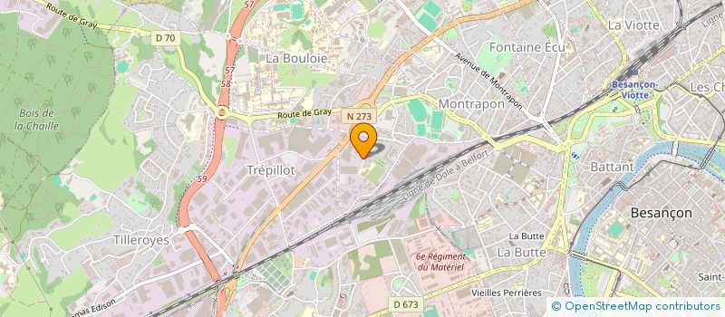 localisation de l'entreprise SH CONSULTING à BESANCON