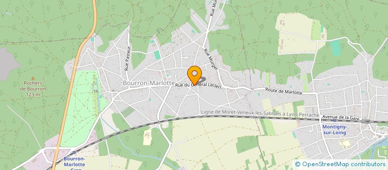 localisation de l'entreprise SH CONSULTING à BOURRON-MARLOTTE