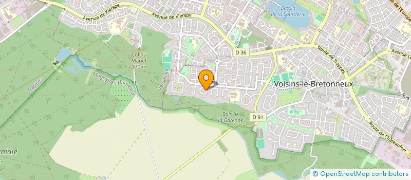 localisation de l'entreprise SH COURSE AU LARGE  VOISINS-LE-BRETONNEUX