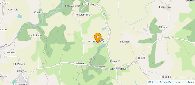 localisation de l'entreprise SH DE KERGLEV  LOCMALO