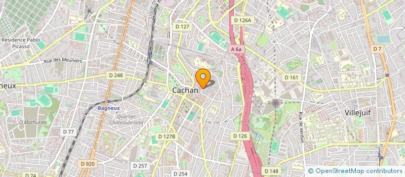 localisation de l'entreprise SH FIBRE à CACHAN