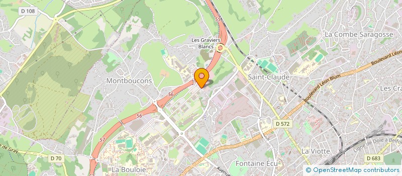 localisation de l'entreprise SH FORMATION  BESANCON