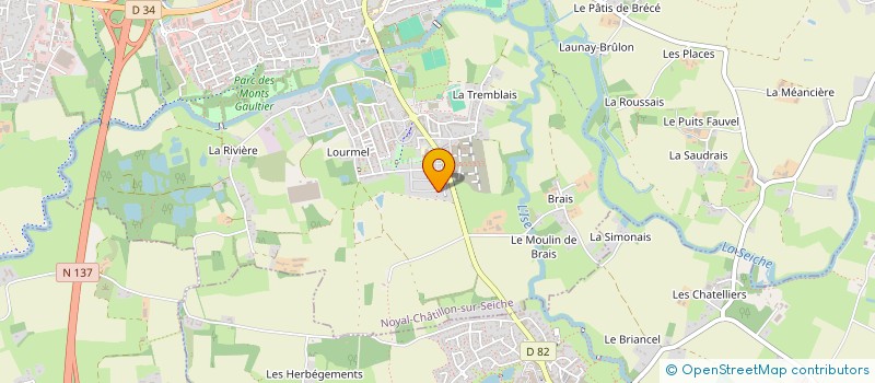 localisation de l'entreprise SH IMMO  NOYAL-CHATILLON-SUR-SEICHE